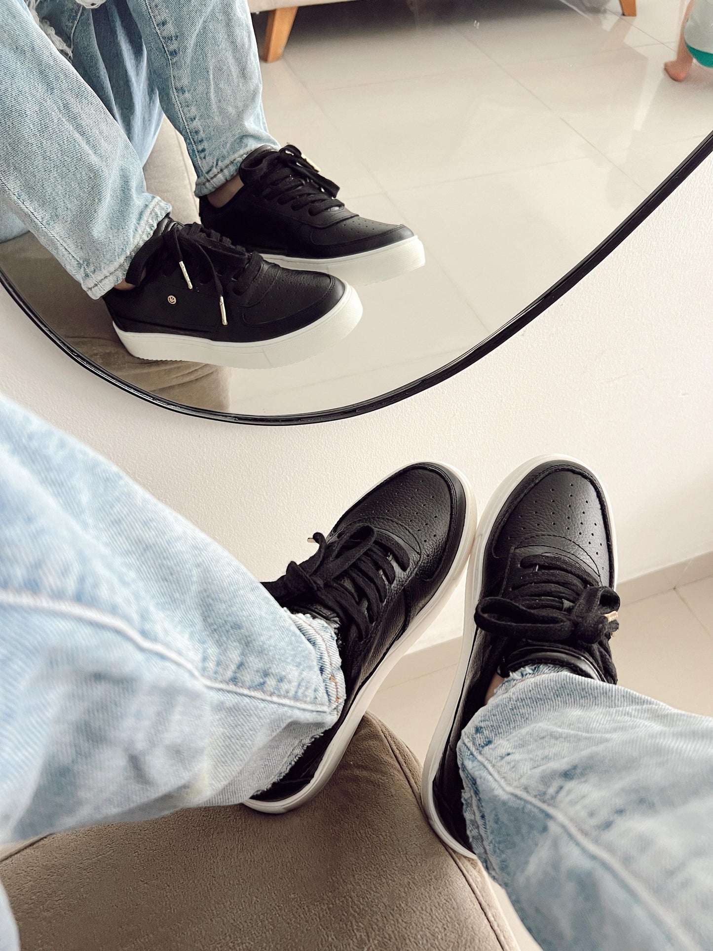 Paris Cuero Low Negro